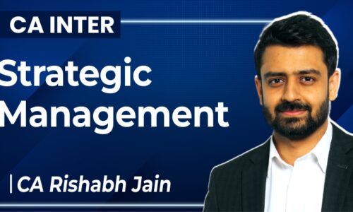 CA INTERMEDIATE NEW GROUP II Strategic Management Regular Lectures By CA Rishabh Jain