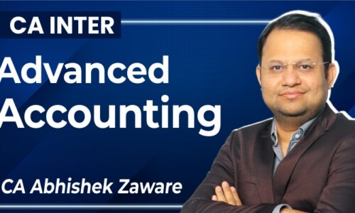 CA INTERMEDIATE NEW GROUP I Adv Accounting Regular Lectures By CA Abhishek Zaware