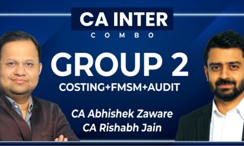 CA INTERMEDIATE NEW GROUP II Combo Regular Lectures By CA Abhishek Zaware & CA Rishabh Jain