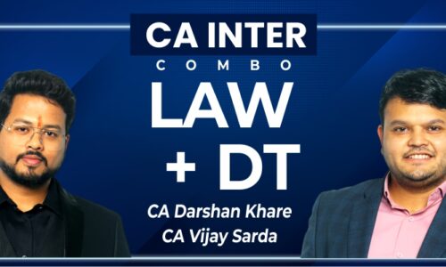 CA INTERMEDIATE NEW GROUP I Law DT Regular By CA Darshan Khare & CA Vijay Sarda