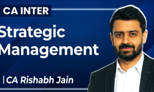 CA INTERMEDIATE NEW GROUP II Strategic Management Live Lectures BY CA Rishabh Jain