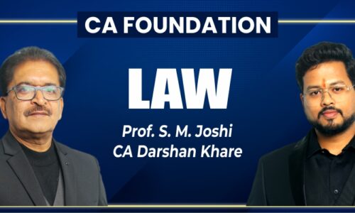 CA FOUNDATION NEW Foundation Law Regular Lectures_DK_SM Joshi
