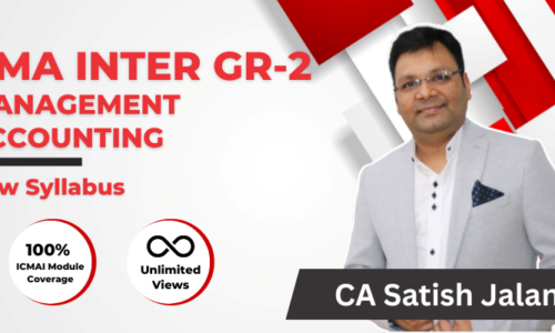 CMA INTER MANAGEMENT ACCOUNTING (Group 2) By CA Satish Jalan