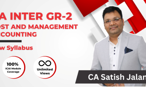 CA INTER COST AND MANAGEMENT ACCOUNTING (Group 2) By CA Satish Jalan