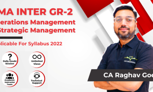 Operations Management & Strategic Management by CA Raghav Goel