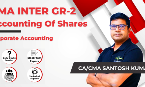 CMA Inter Group 2 Accounting of Shares By CA/CMA Santosh Kumar