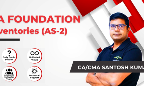 CA Foundation Inventories (AS-2) By CA/CMA Santosh Kumar