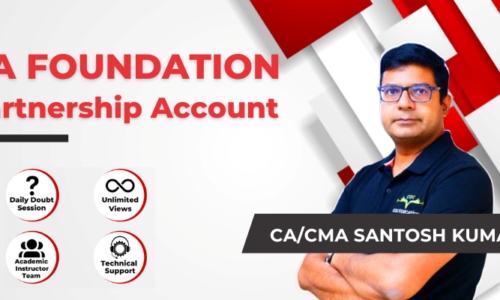 CA Foundation Partnership Account By CA/CMA Santosh Kumar