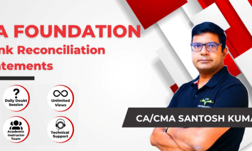 CA Foundation Bank Reconciliation Statements By CA/CMA Santosh Kumar