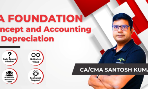 CA Foundation Concept and Accounting Of Depreciation By CA/CMA Santosh Kumar
