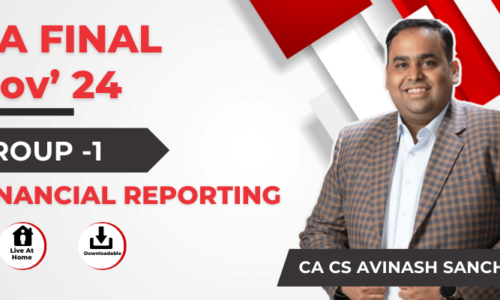 CA Final Financial Reporting (New Syllabus) Live Batch